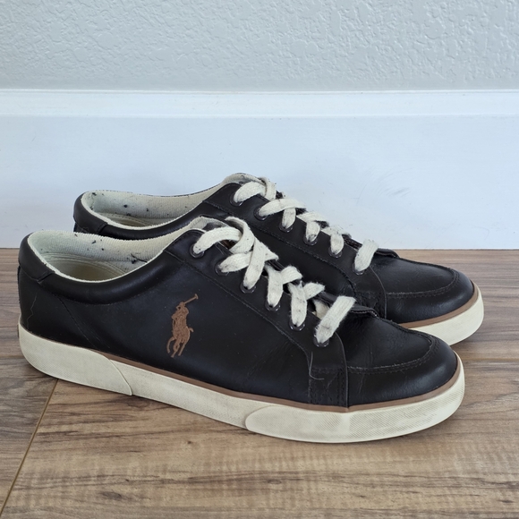 Polo by Ralph Lauren Men's Black Sneakers - Picture 1 of 9
